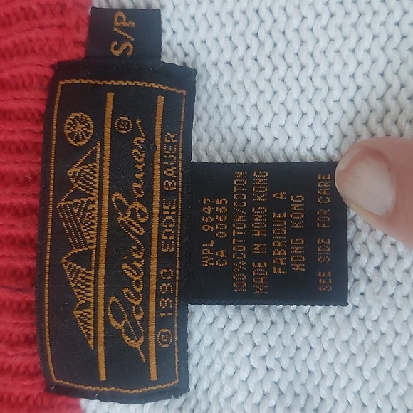 Eddie Bauer 90s Golf Novelty Cardigan Sweater Size Sm - Picture 3 of 6